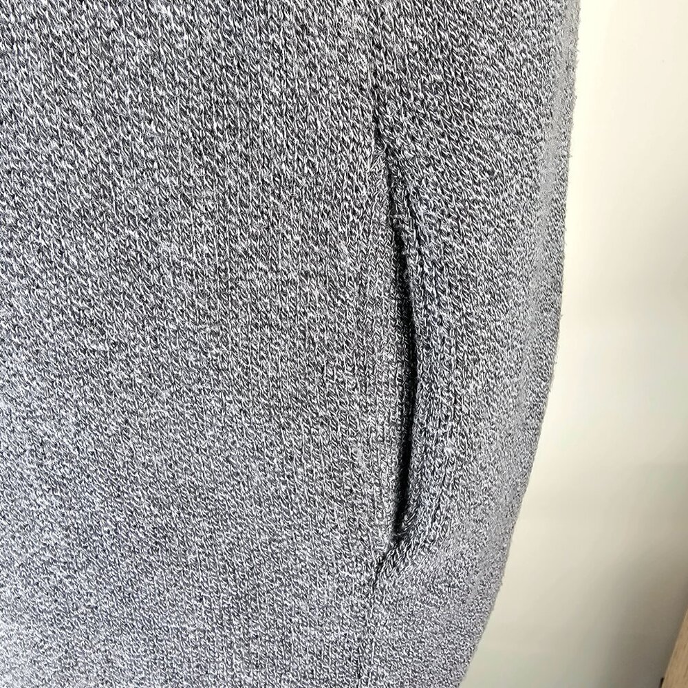 Banana Republic Wolf Intarsia Longline Cardigan Gray Open Front Duster Sweater - Picture 14 of 15